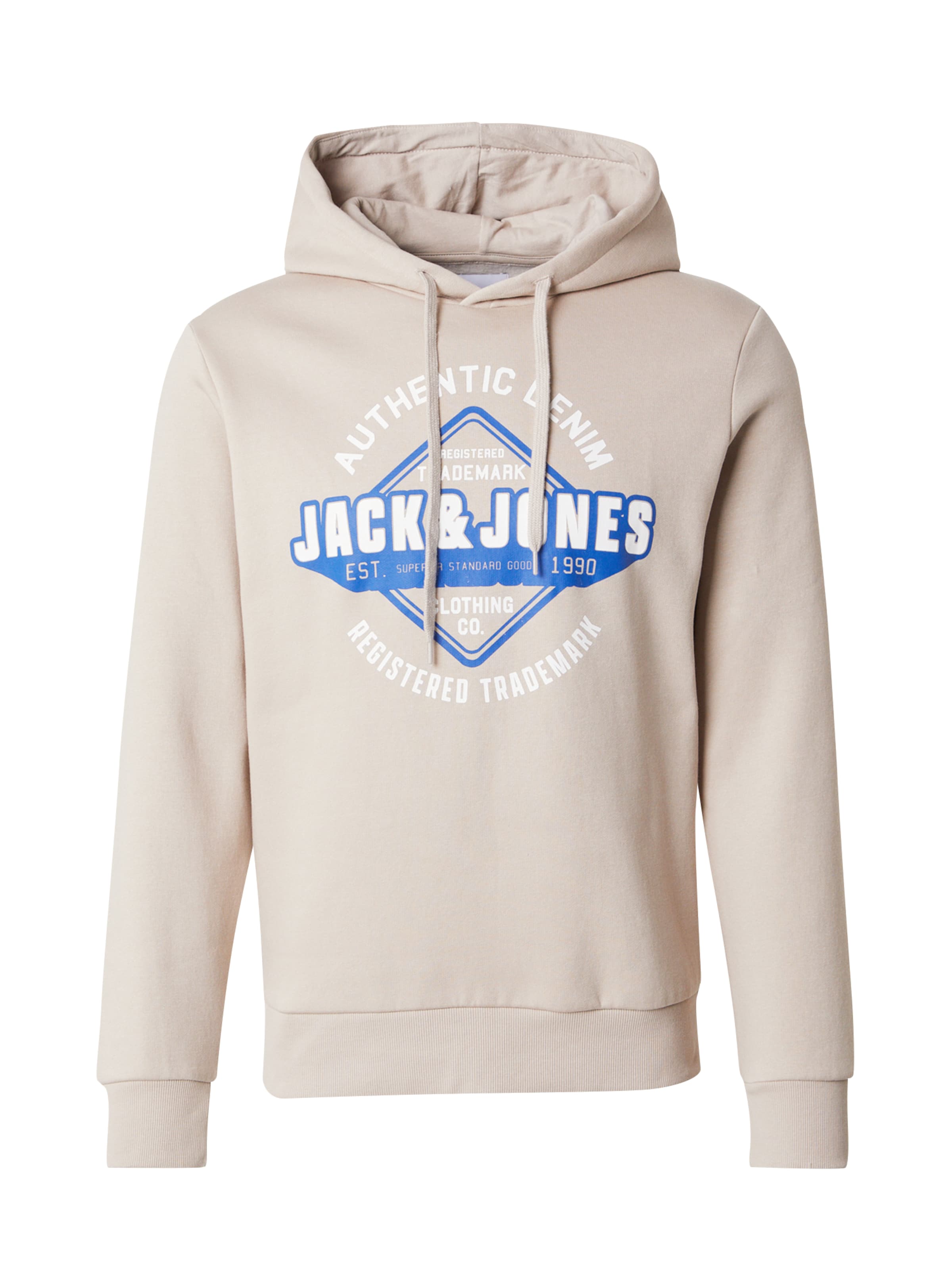 JACK & JONES - Sudadera en beige: frente