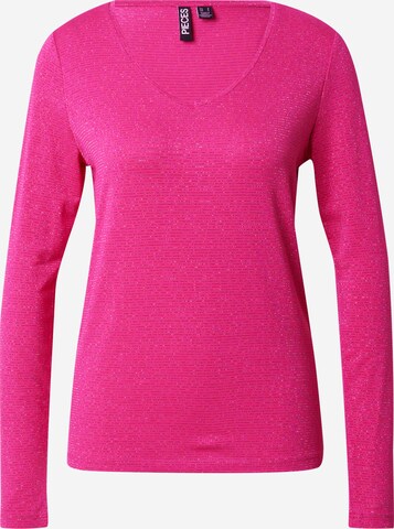 PIECES T-shirt 'BILLO' i rosa: framsida