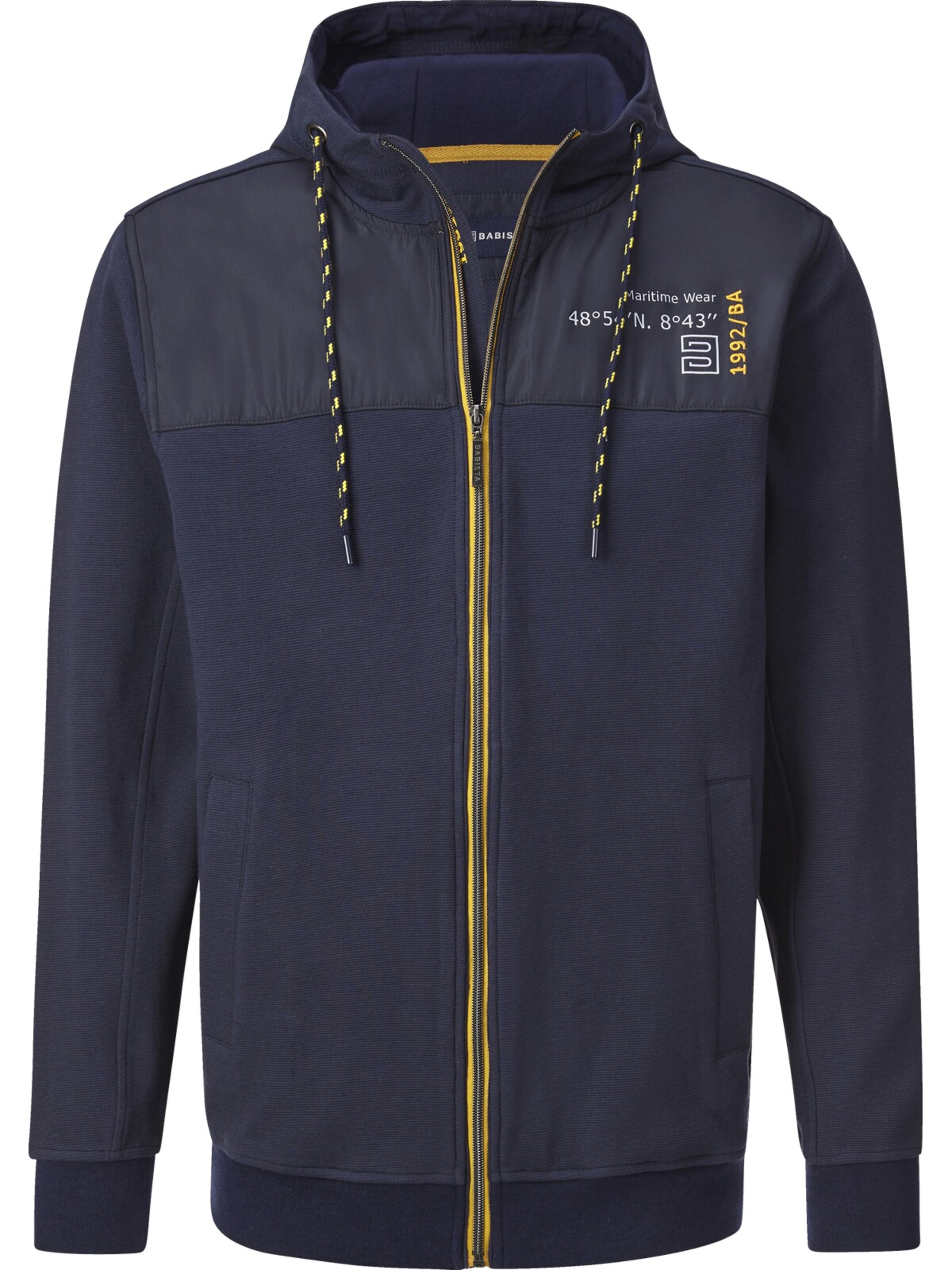 BABISTA Sweatjacke ' Nelzino ' in Blau: Vorderseite