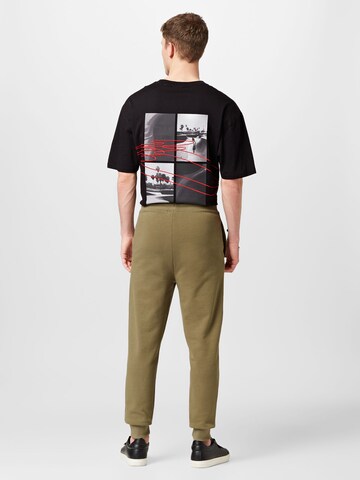 HUGO Red Tapered Trousers 'Dayote' in Green