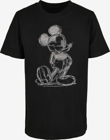 ABSOLUTE CULT Shirt 'Mickey Mouse' in Zwart: voorkant