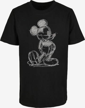 Maglietta 'Mickey Mouse' di ABSOLUTE CULT in nero: frontale