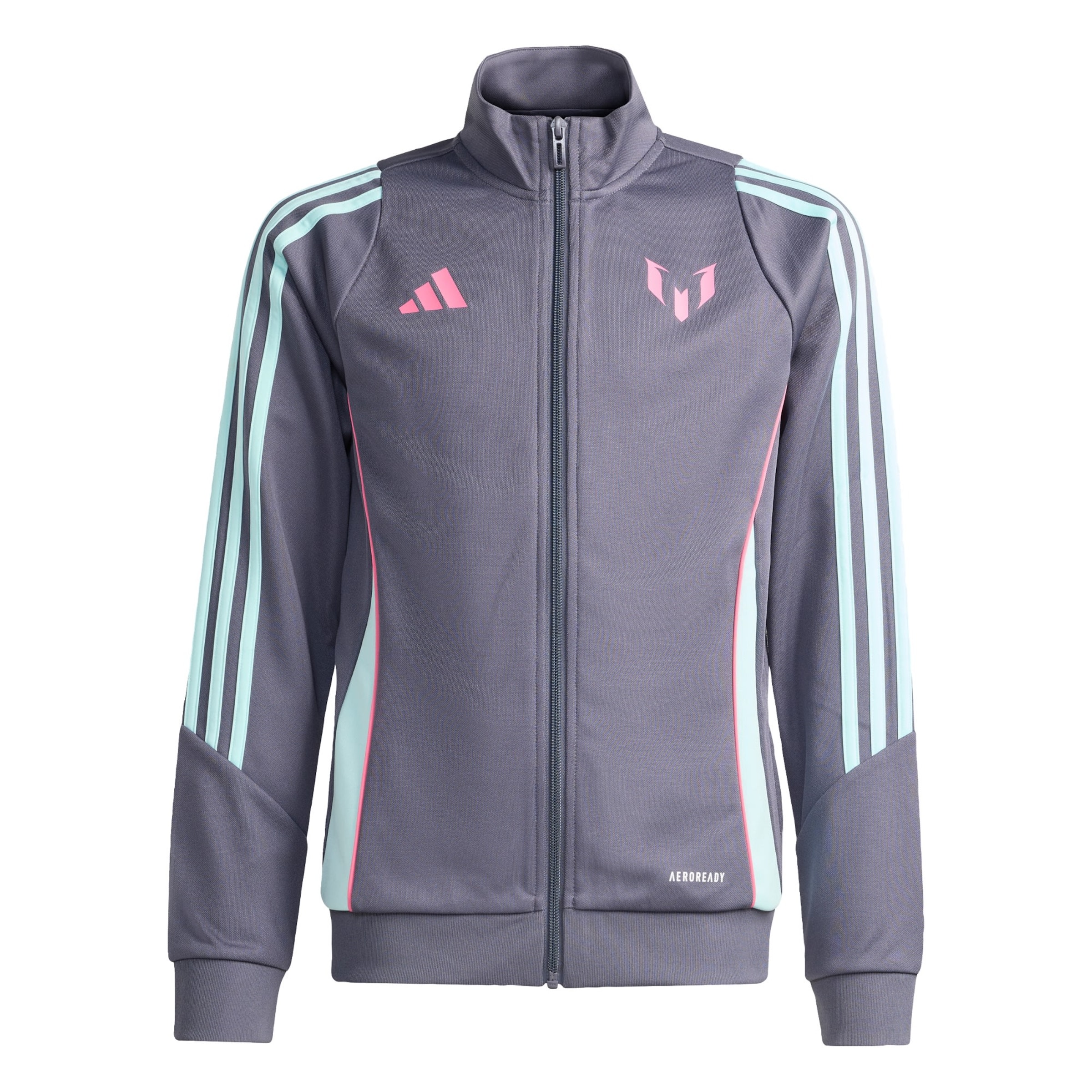 ADIDAS PERFORMANCE Sportief sweatvest 'Messi' in Grijs: voorkant