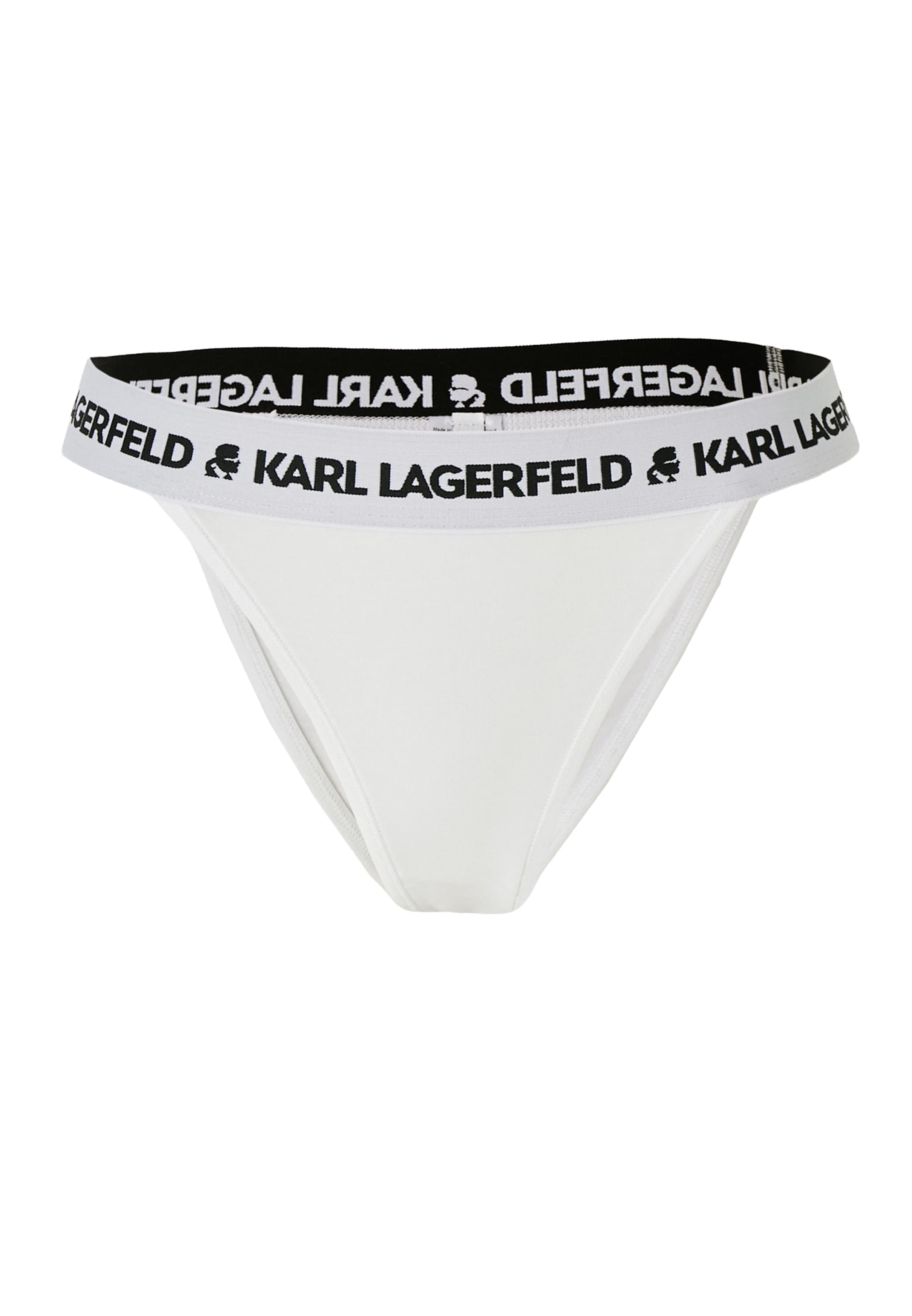 Slip Karl Lagerfeld en blanc : devant