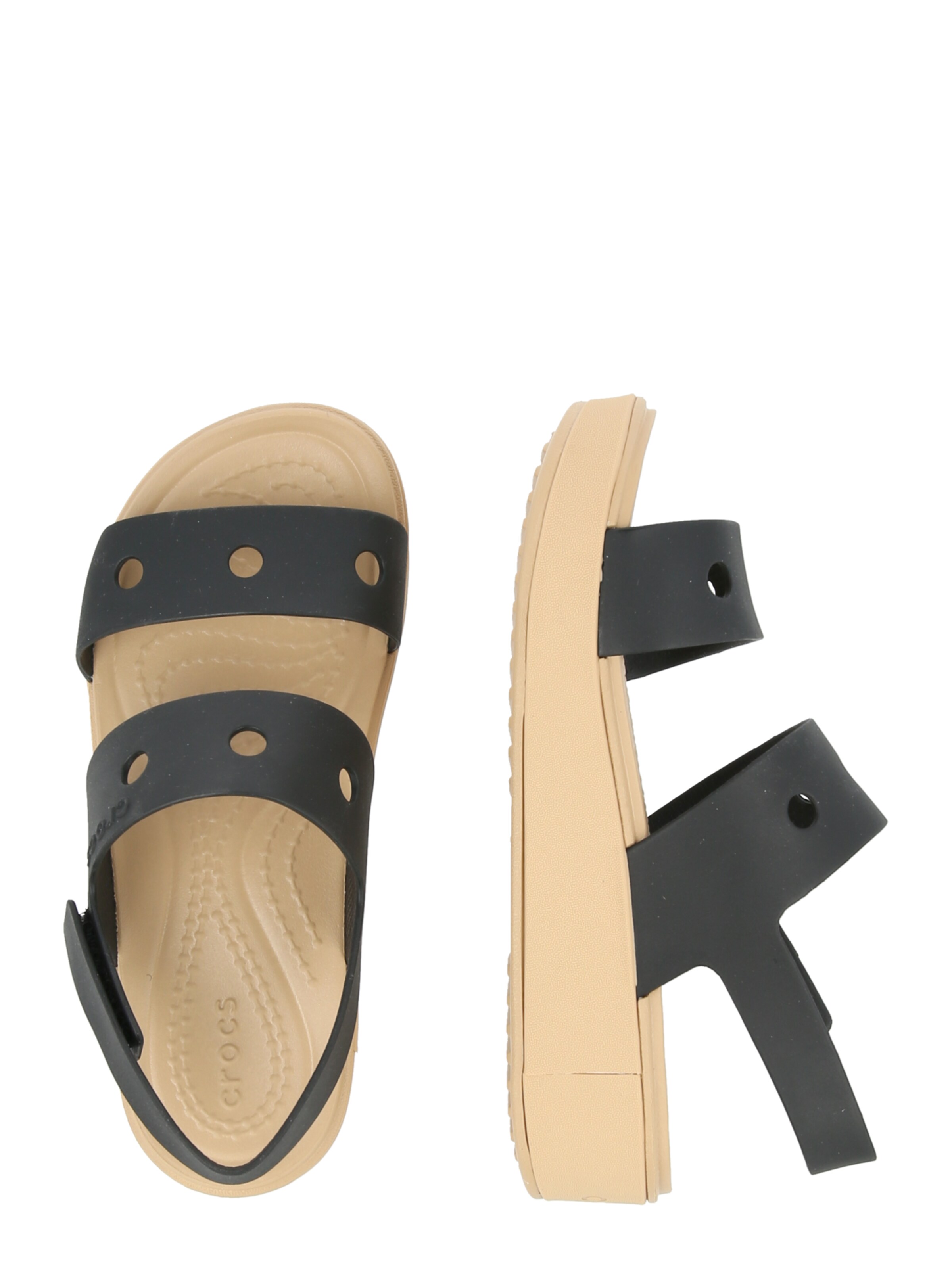 Crocs Otvorená obuv 'Brooklyn' - Čierna