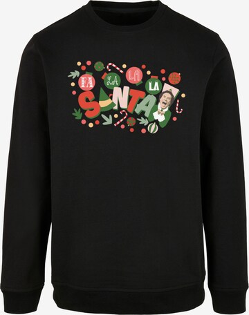 ABSOLUTE CULT Sweatshirt 'Elf - Santa' in Black: front