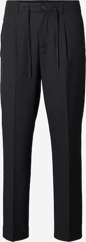 Pantalon à plis 'SLHLEROY' SELECTED en noir : devant
