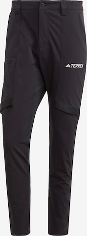 ADIDAS TERREX - regular Pantalón de montaña 'Xperior' en negro: frente