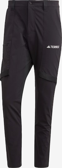 ADIDAS TERREX Outdoor hlače 'Xperior' | črna / bela barva, Prikaz izdelka