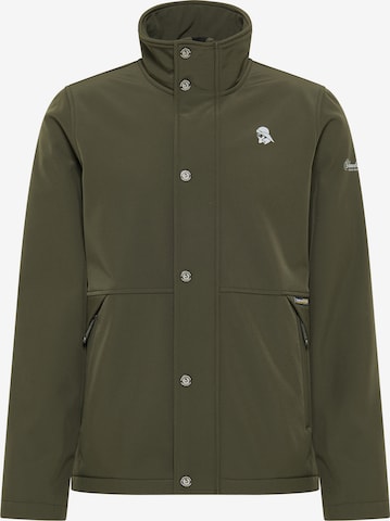 Schmuddelwedda Between-Season Jacket in Green: front