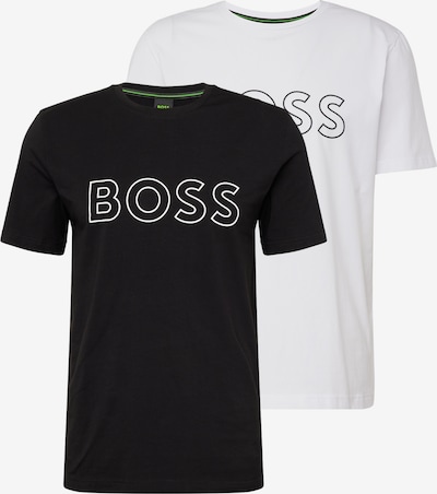 BOSS Green T-shirt i svart / vit, Produktvy