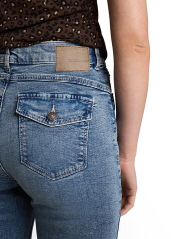 TOM TAILOR DENIM Flared Jeans 'TTAVA' in Blue