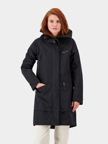 Didriksons Between-Seasons Parka 'Ilma' in Black: front