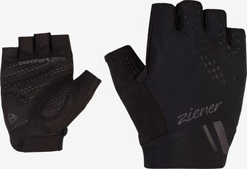 ZIENER Athletic Gloves 'CAITILIN' in Black: front