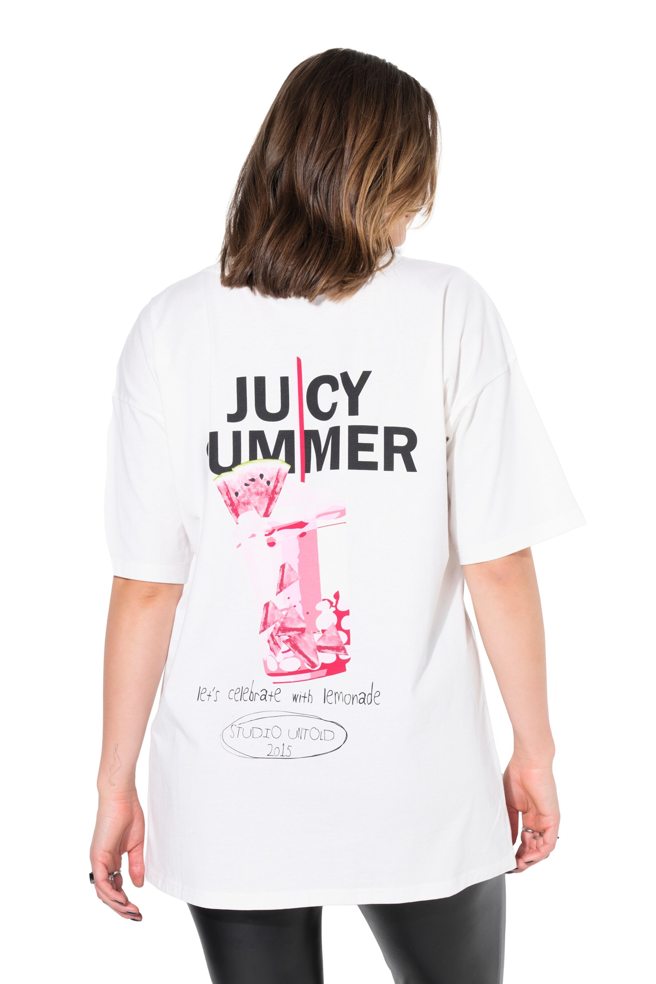 Studio Untold Oversized Shirt in White: front