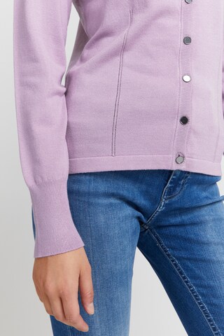 PULZ Jeans Strickjacke in Lila