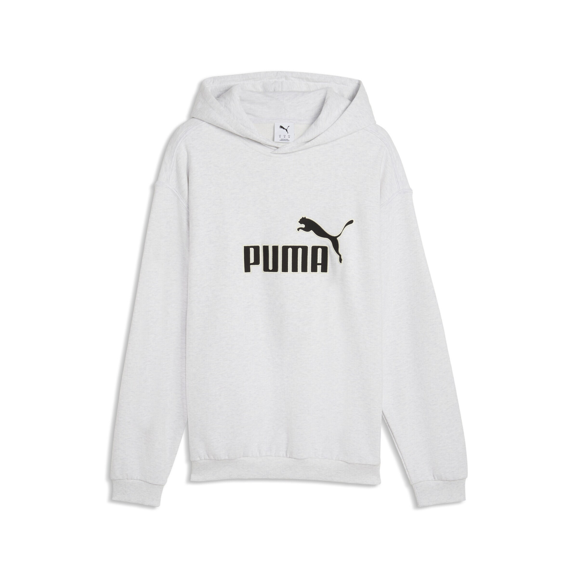 PUMA Sportsweatshirt 'Essentials Elevated No. 1 ' in Wit: voorkant