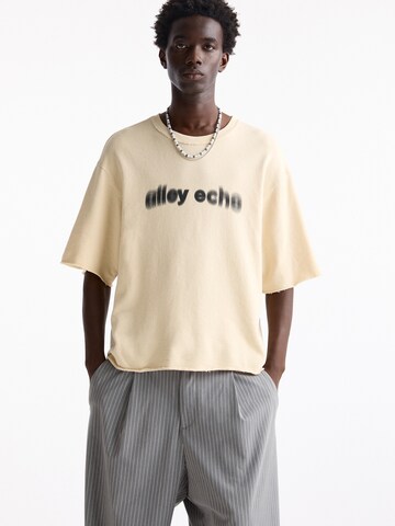 Pull&Bear Tričko – béžová: přední strana