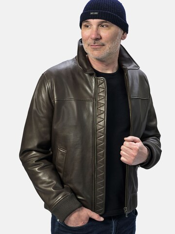 18N62 Between-season jacket 'NEGotland' in Brown: front