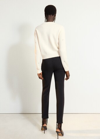 MANGO Knit cardigan 'NILO' in Beige: back