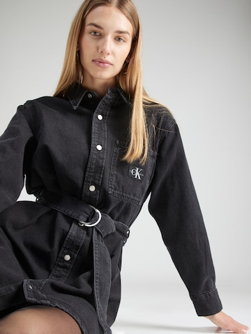 Rochie tip bluză de la Calvin Klein Jeans pe negru