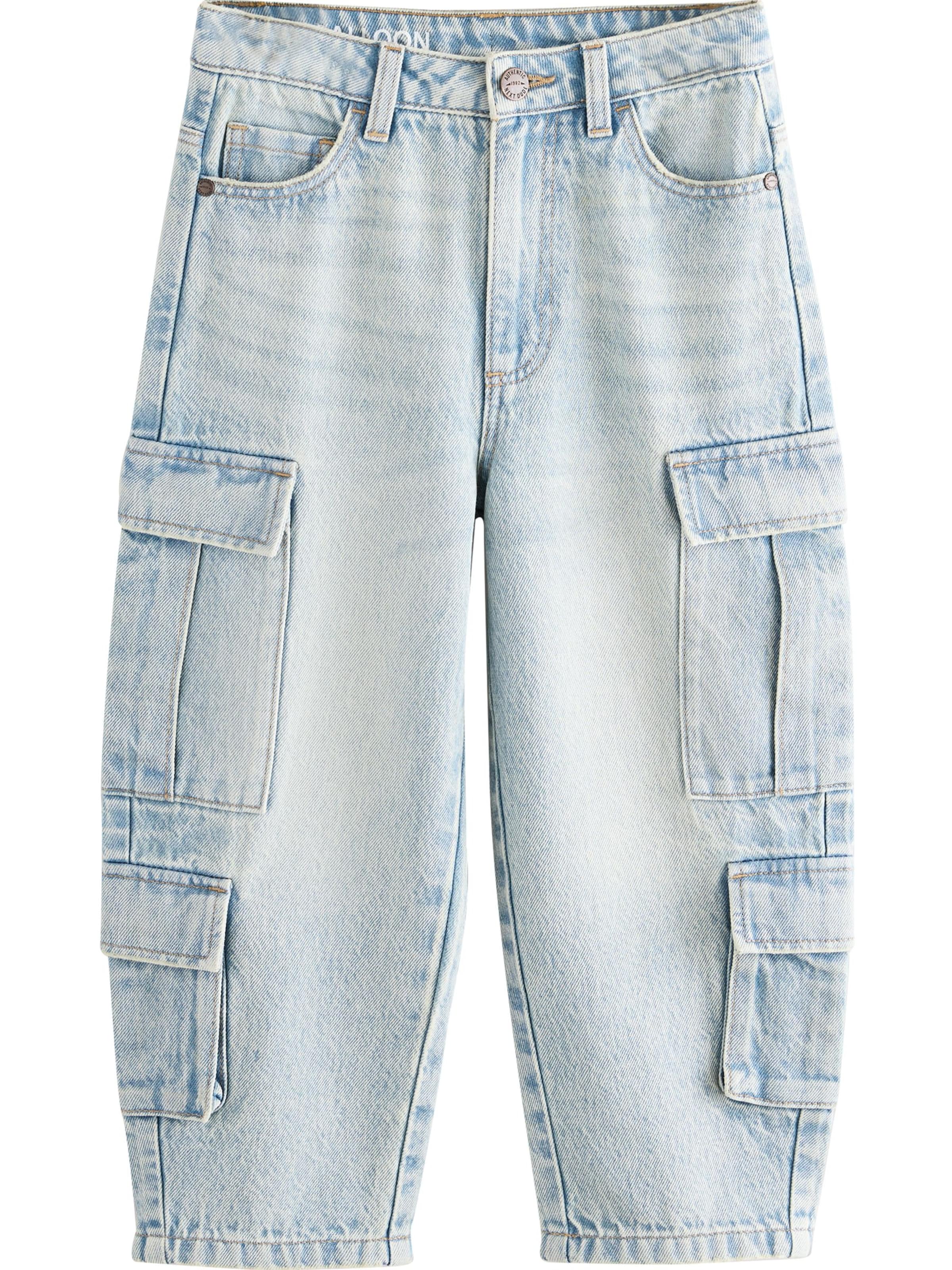 Next Baggy Jeans in Blau: Vorderseite