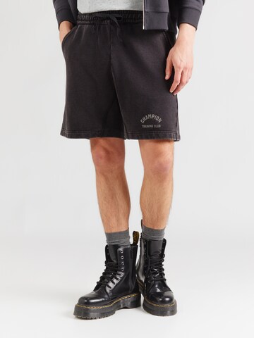 Loosefit Pantalon Champion Authentic Athletic Apparel en noir : devant