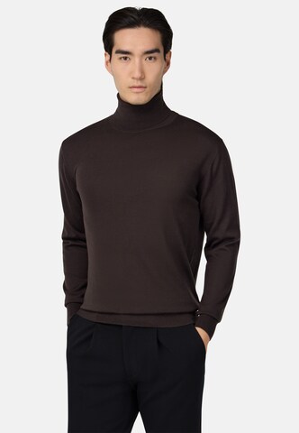 Pull-over Boggi Milano en marron : devant
