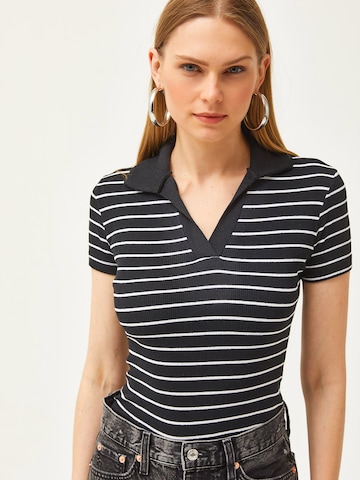 T-shirt olalook en noir : devant