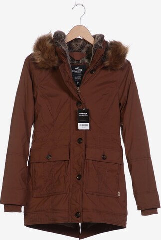 HOLLISTER Jacket & Coat in XS in Brown: front