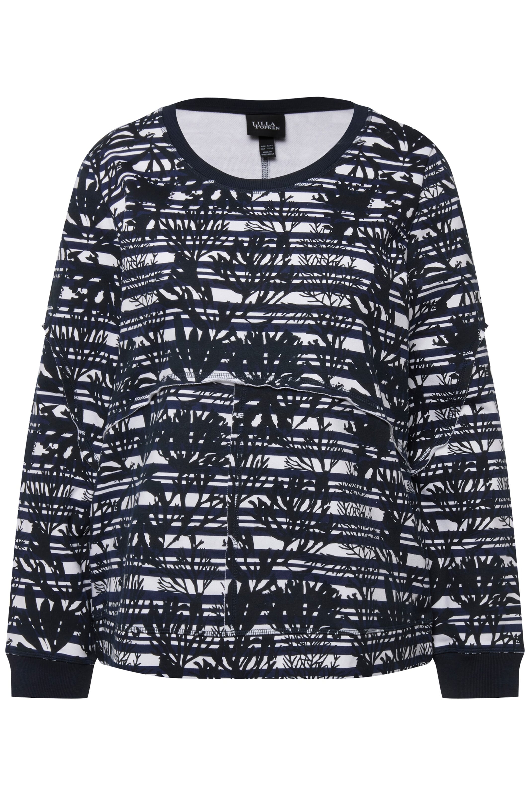 Ulla Popken Sweatshirt in Blue: front