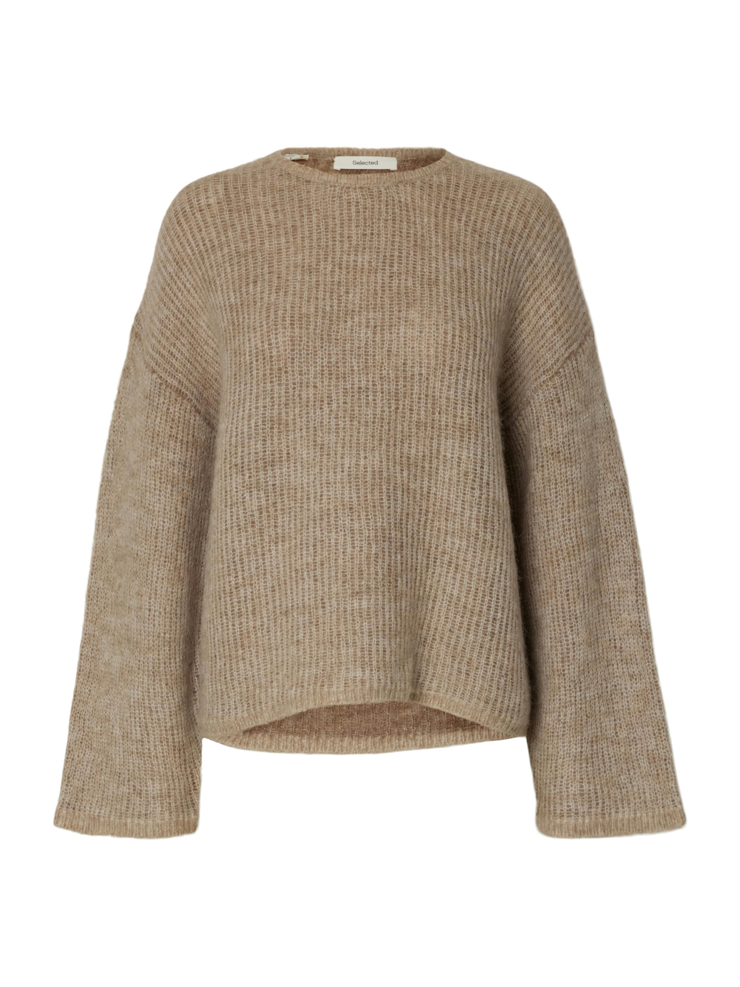 SELECTED Pulóver 'SLFLULU' - bézs: elől