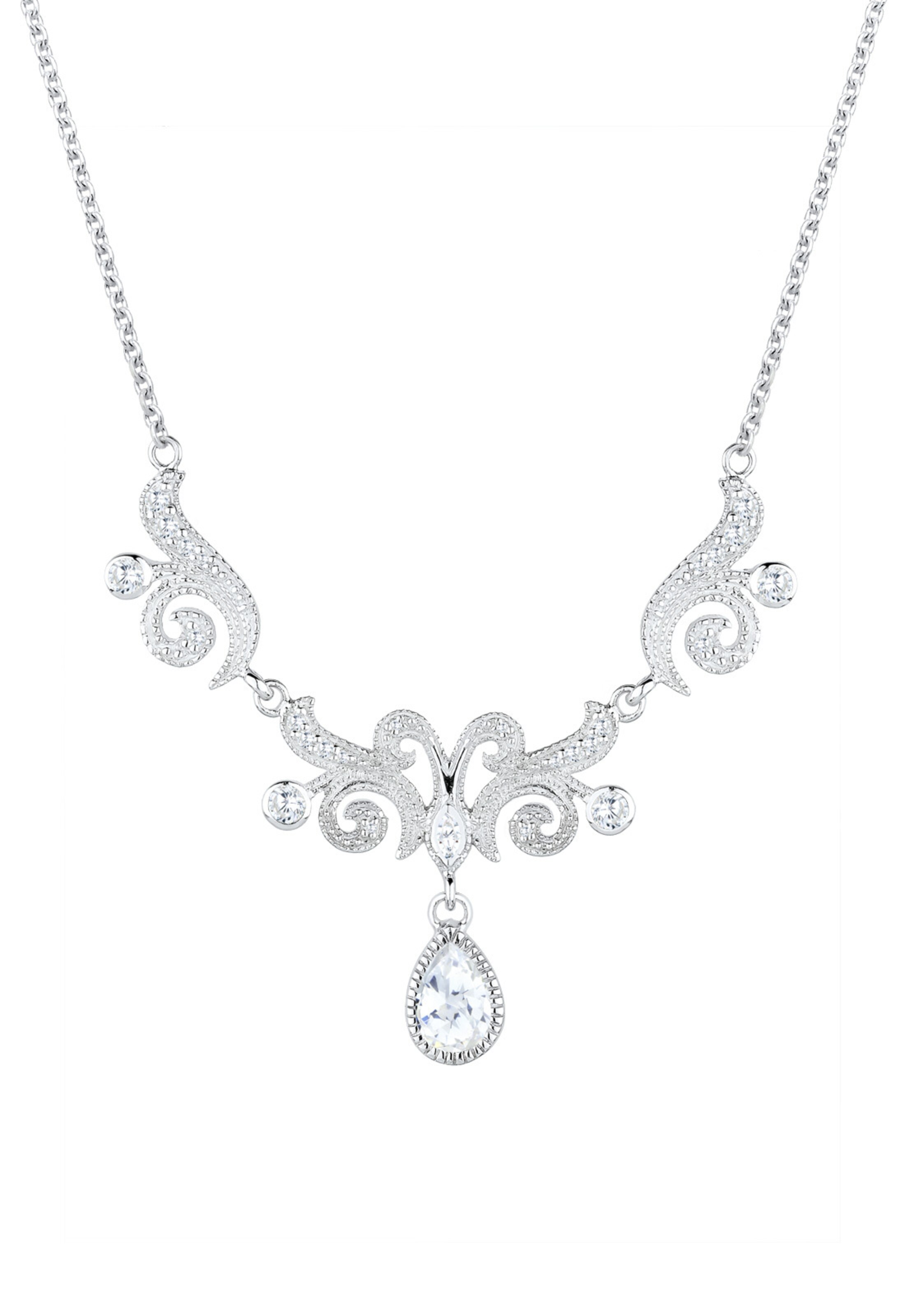 ELLI PREMIUM Ketting 'Ornament' in Zilver
