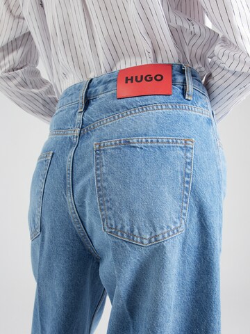 HUGO Wide Leg Jeans 'Galeva' i blå