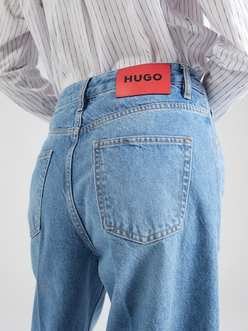 HUGO Red Wide leg Jeans 'Galeva' in Blue