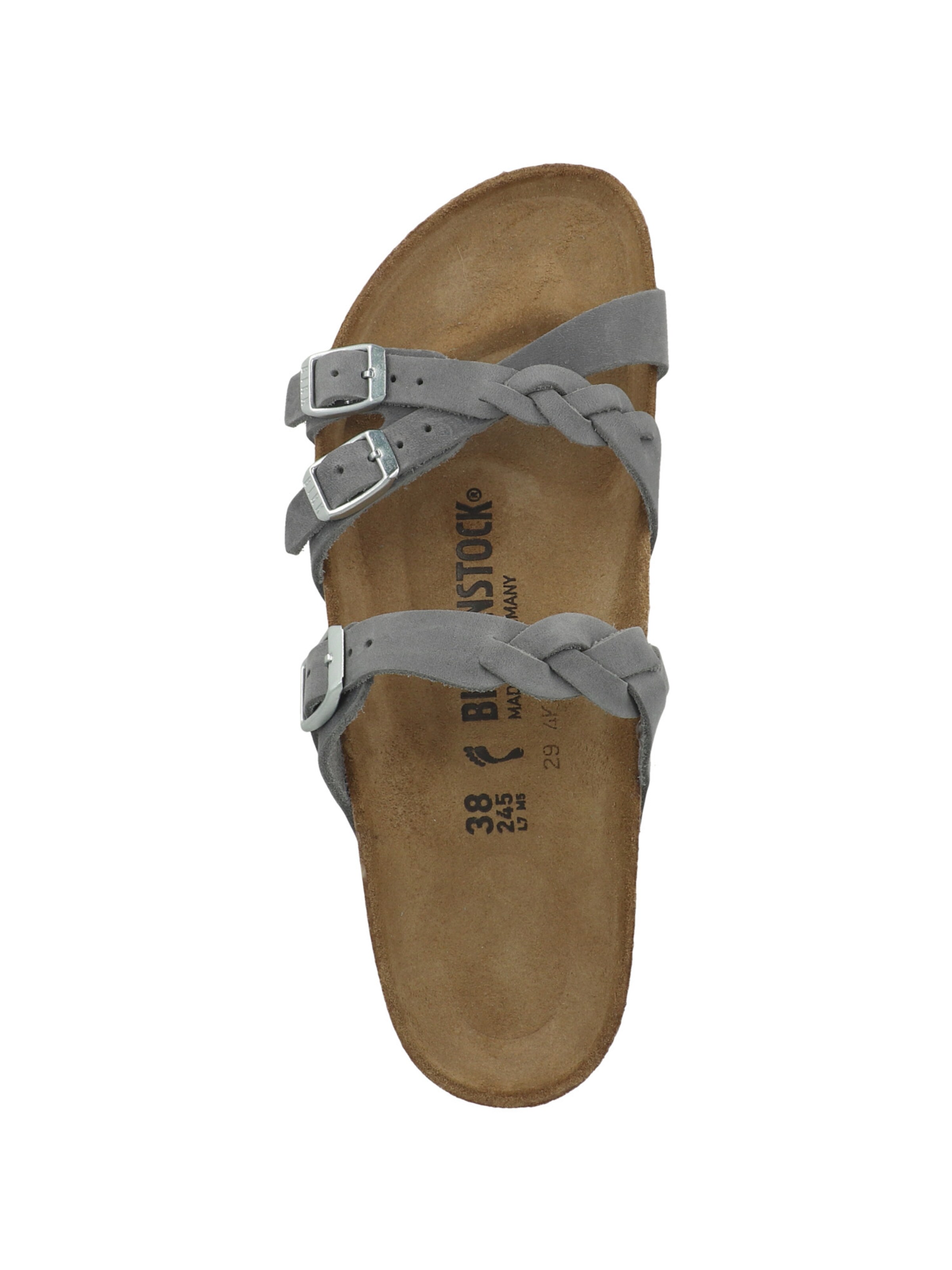 BIRKENSTOCK - Sandálias com tiras em cinzento