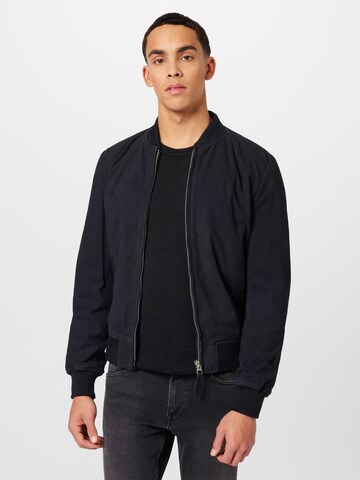 Schott NYC Between-Season Jacket in Blue: front