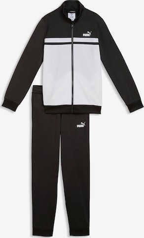 PUMA Trainingsanzug in Schwarz: Vorderseite