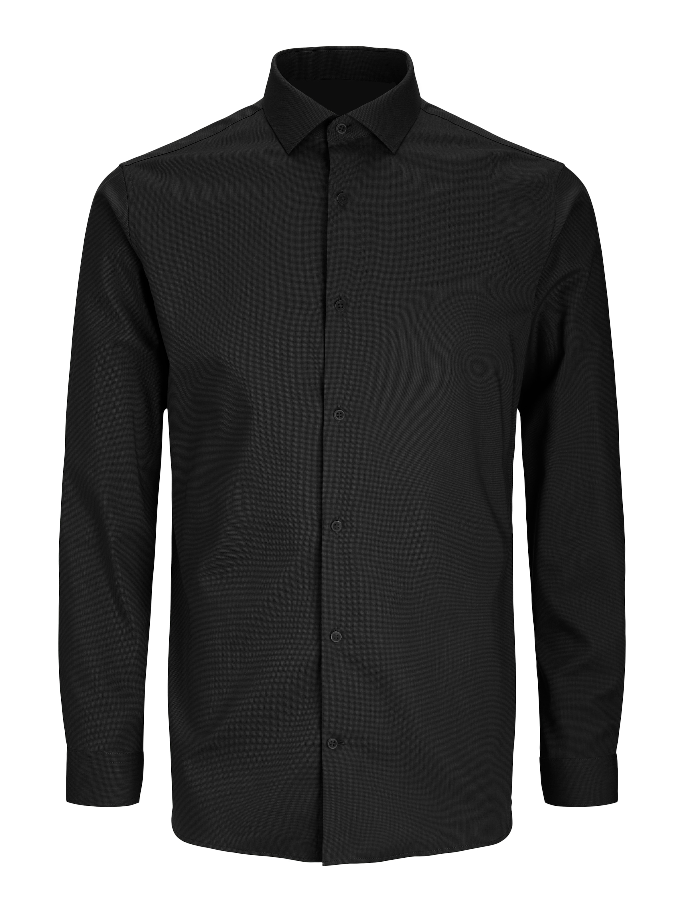 JACK & JONES Hemd in Schwarz: Vorderseite