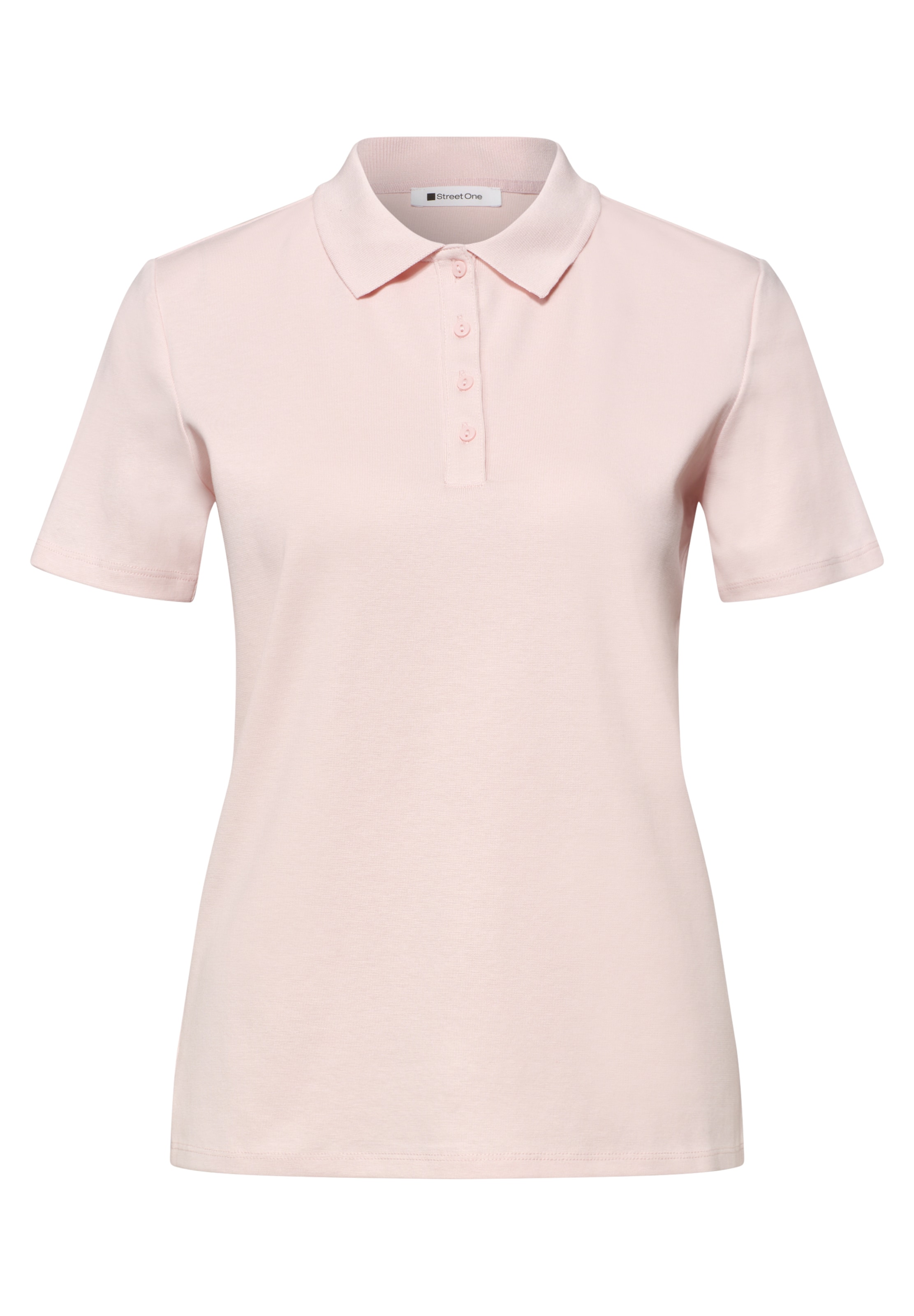 STREET ONE Poloshirt in Pink: Vorderseite
