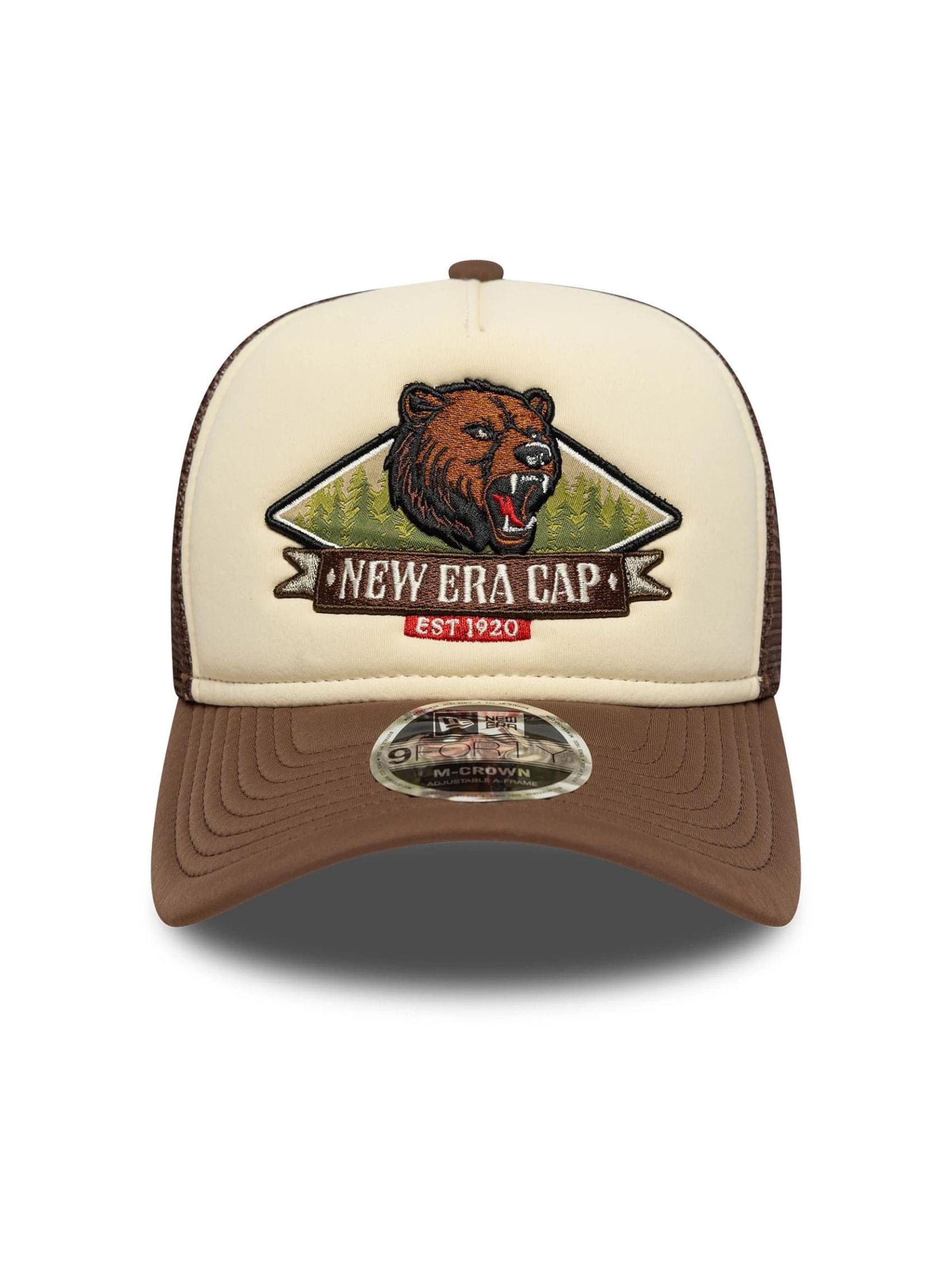 NEW ERA Cap 'Graphic' in Brown: front