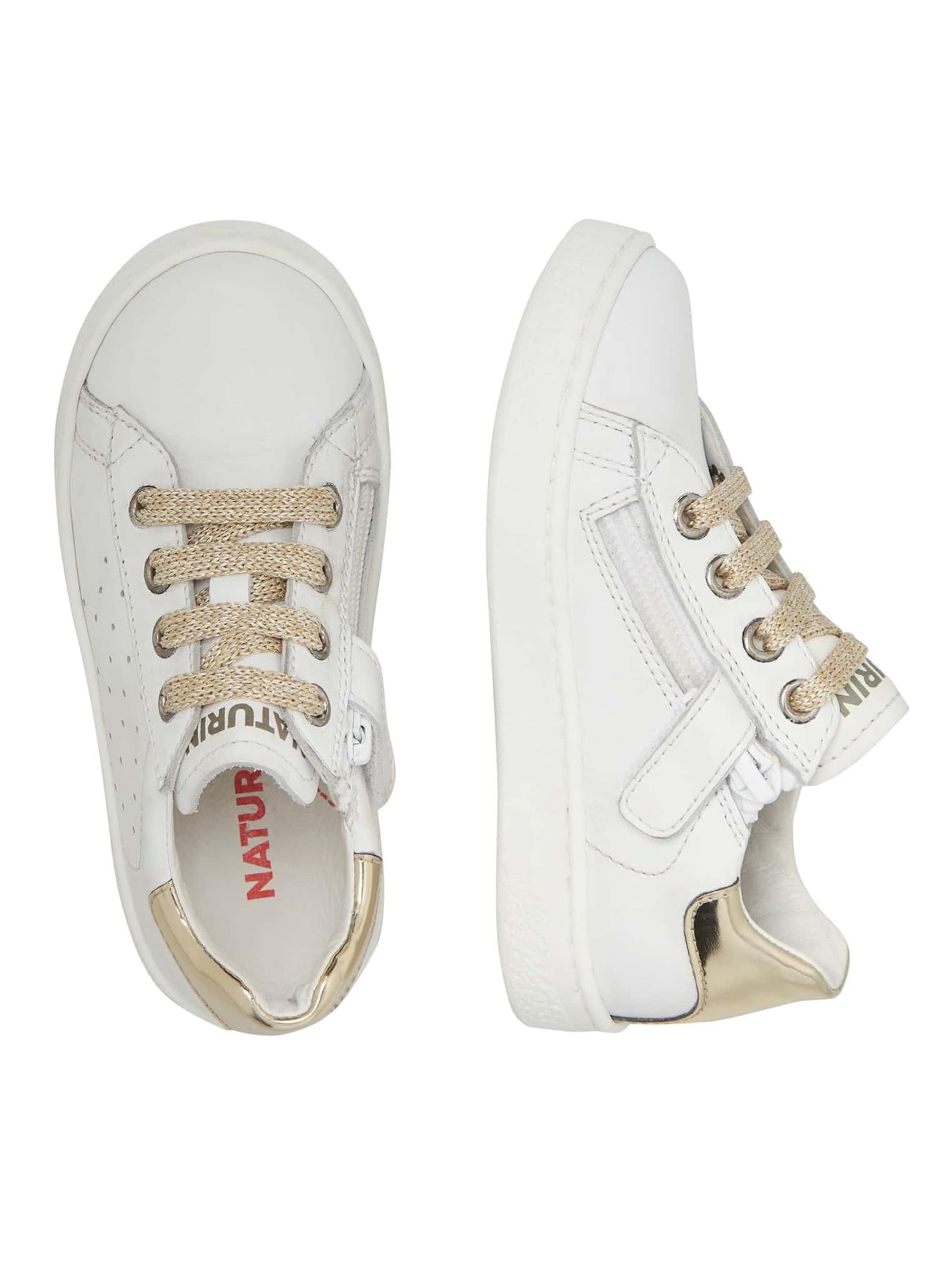 Baskets 'HASSELT 2 ZIP.' NATURINO en blanc