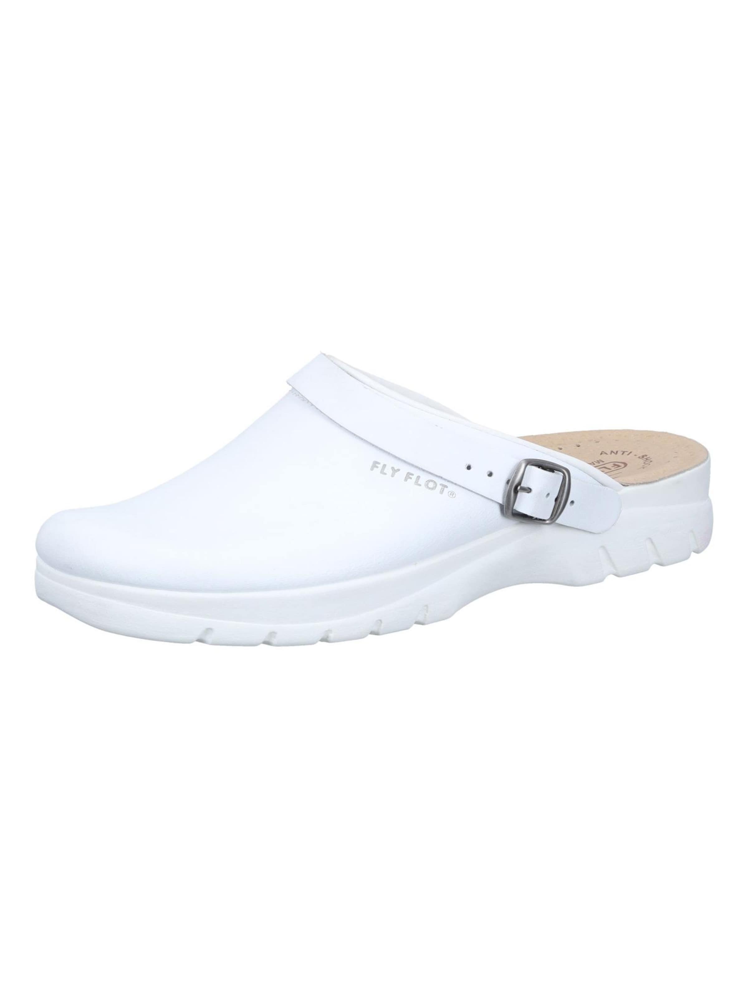 FLY FLOT Clogs 'Clogs' in White: front