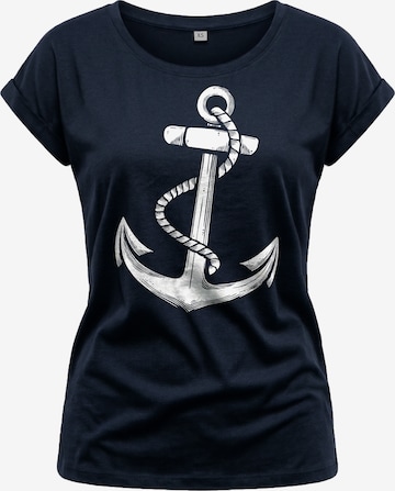 MAKAYA Shirt 'Anker' in Blue: front