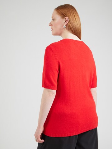 Pullover 'CARMargareta' di ONLY Carmakoma in rosso