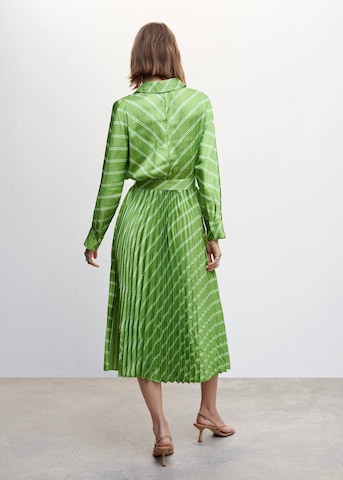 MANGO Košilové šaty 'Galo' – zelená