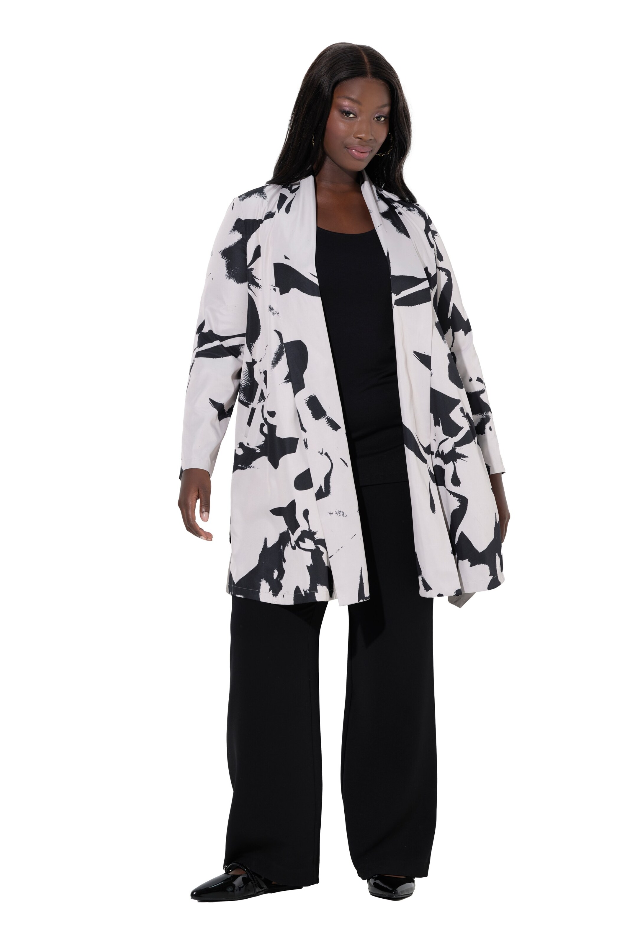 Ulla Popken Tussenjas in Zwart