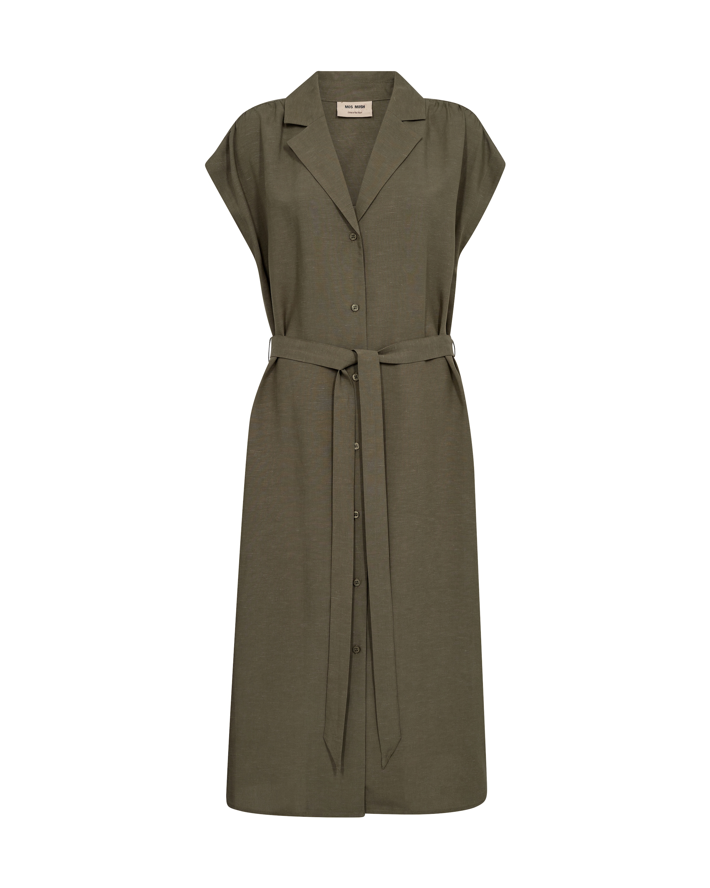 MOS MOSH - Vestidos camiseiros em verde: frente