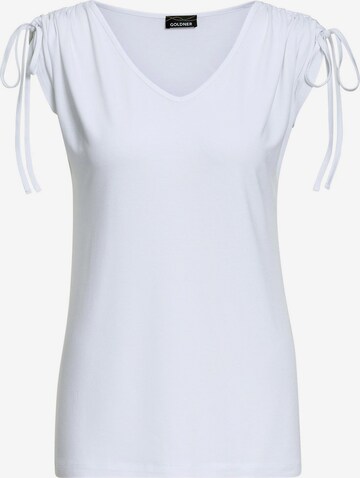 T-shirt Goldner en blanc : devant