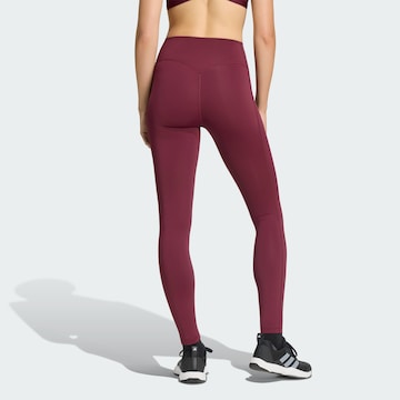 ADIDAS PERFORMANCE Skinny Παντελόνι φόρμας 'Optime' σε κόκκινο